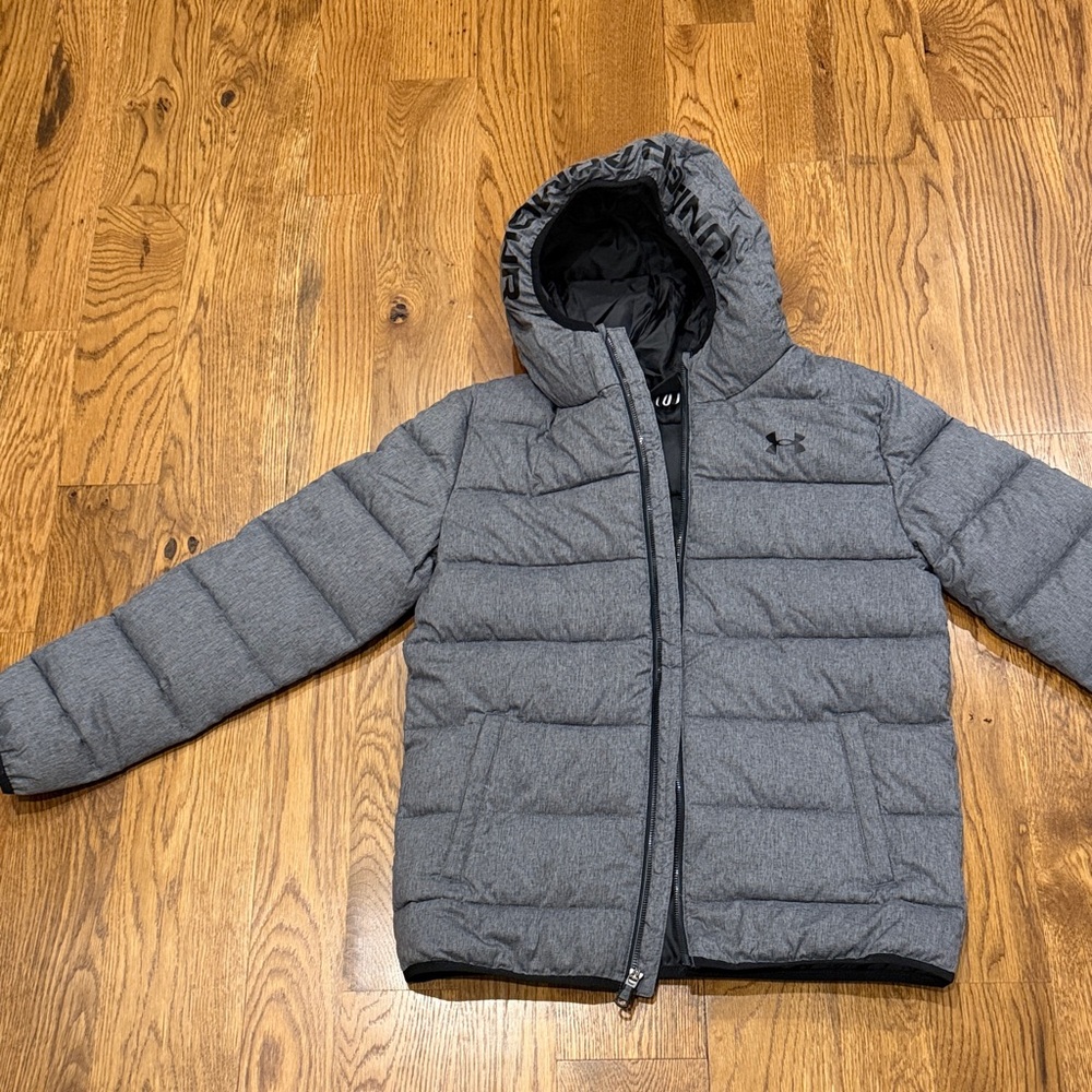 Under Armour Kids Charcoal Puffer Jacket